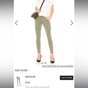 Frame le service cargo skinny pant in platoon size 23